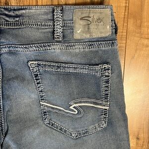 Silver Jeans Signature Zac Relaxed Straight Leg Jeans Mens Size 40/30 Light Wash